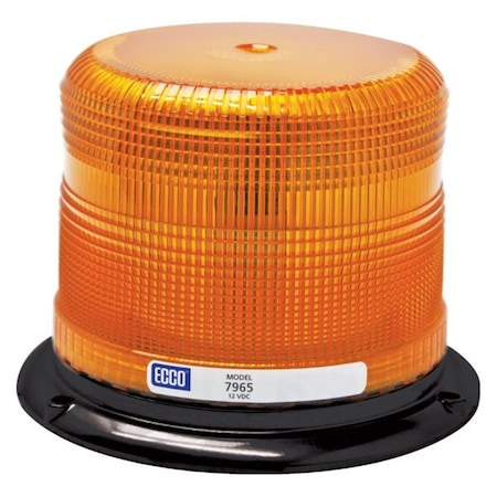 Ecco Low Profile LED Beacon, Aluminum - Amber ECC7965A